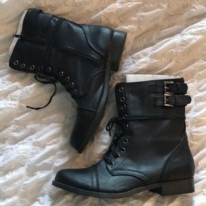 Black Combat Boots